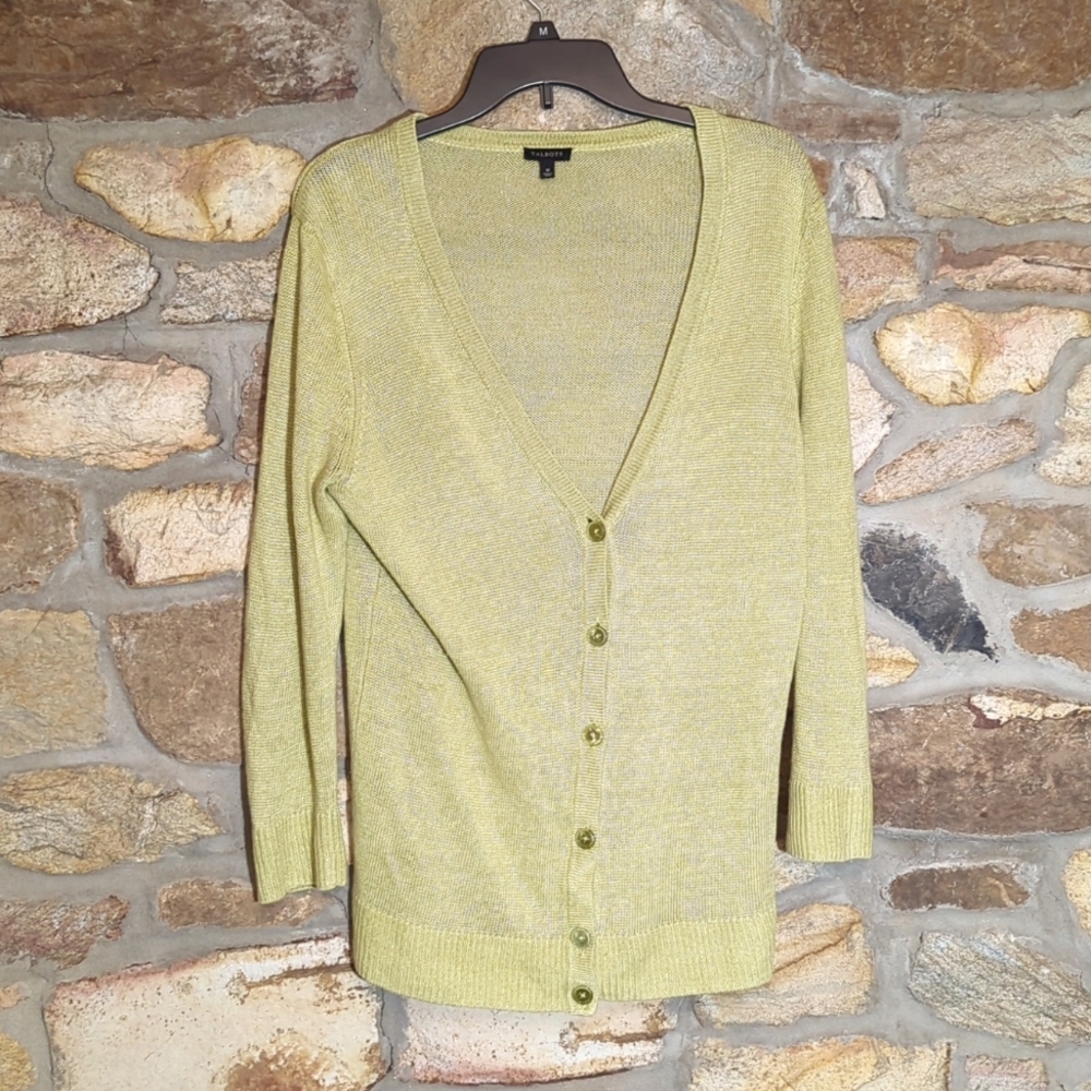 Talbots 100% linen cardigan